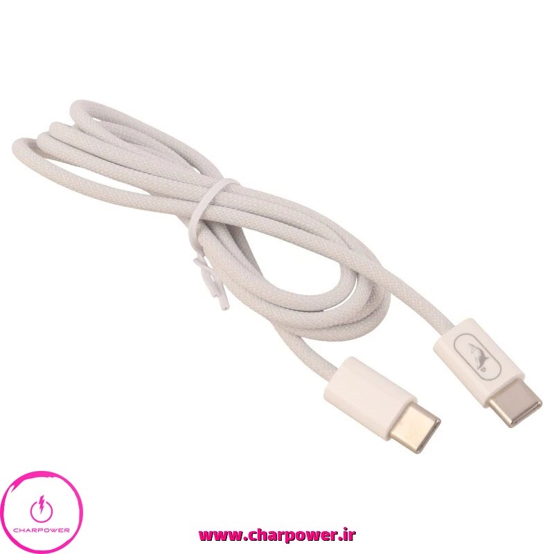  کابل شارژ Type-C به Type-C طول 100 سانتی متر اسکای دلفین Sky Dolphin مدل S13T توان 36 وات چارپاور 