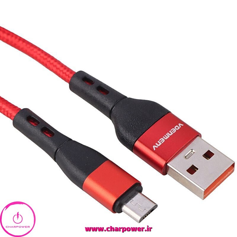 قیمت کابل شارژ USB-A به Micro طول 90 سانتی متر دنمن Denmen مدل D60V جریان 2.4 آمپر