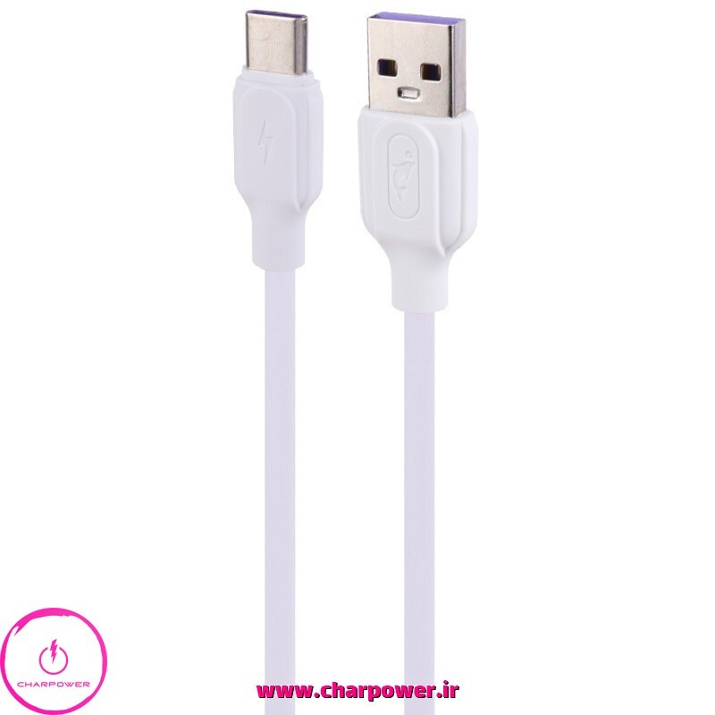  خرید کابل شارژ USB به Type-C طول 100 سانتی متر اسکای دلفین Sky Dolphin مدل S56t جریان 5 آمپر 