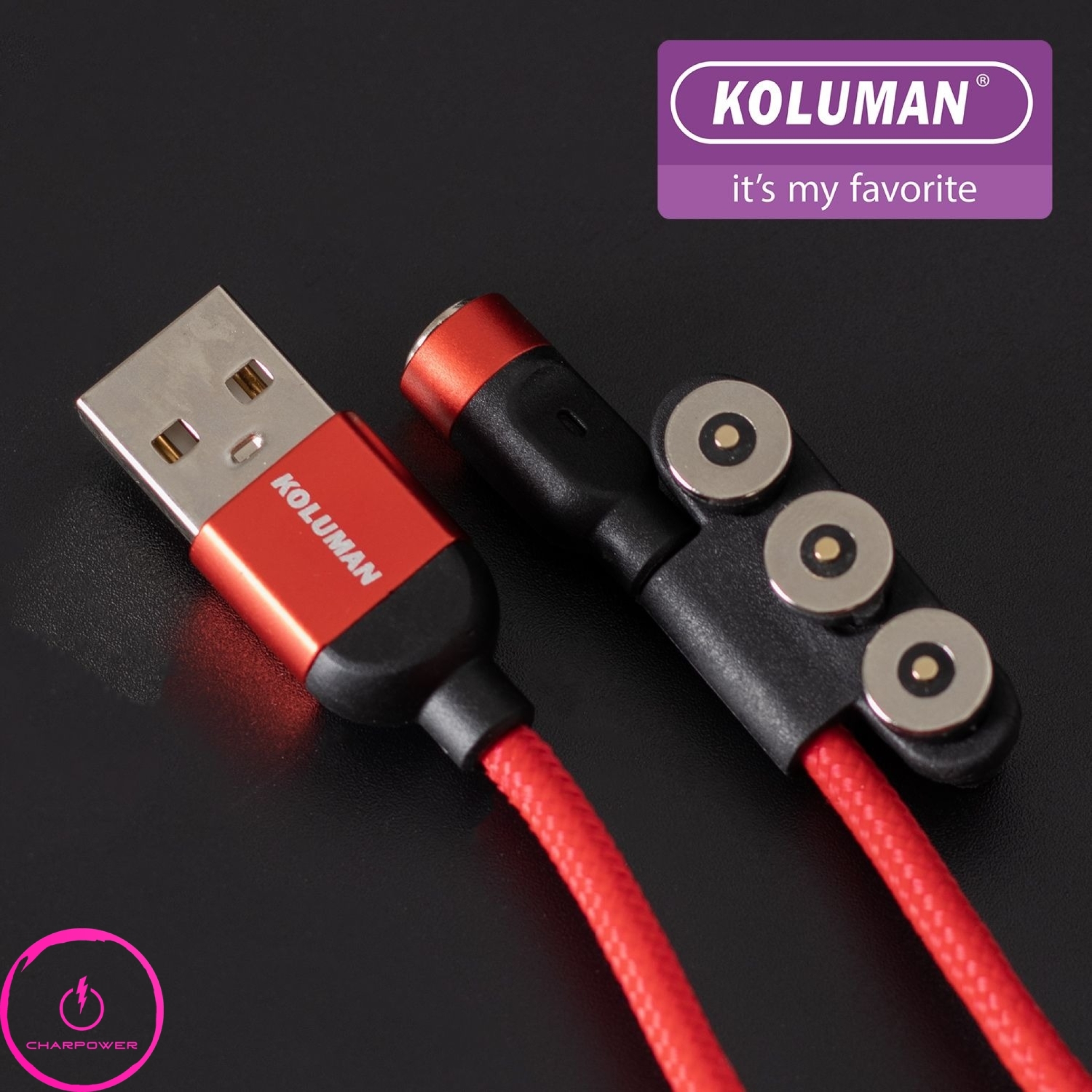  کابل شارژ USB-A به Type-C/Lightning/Micro USB طول 100 سانتی متر کلومن Koluman مدل KD-M60 چارپاور 