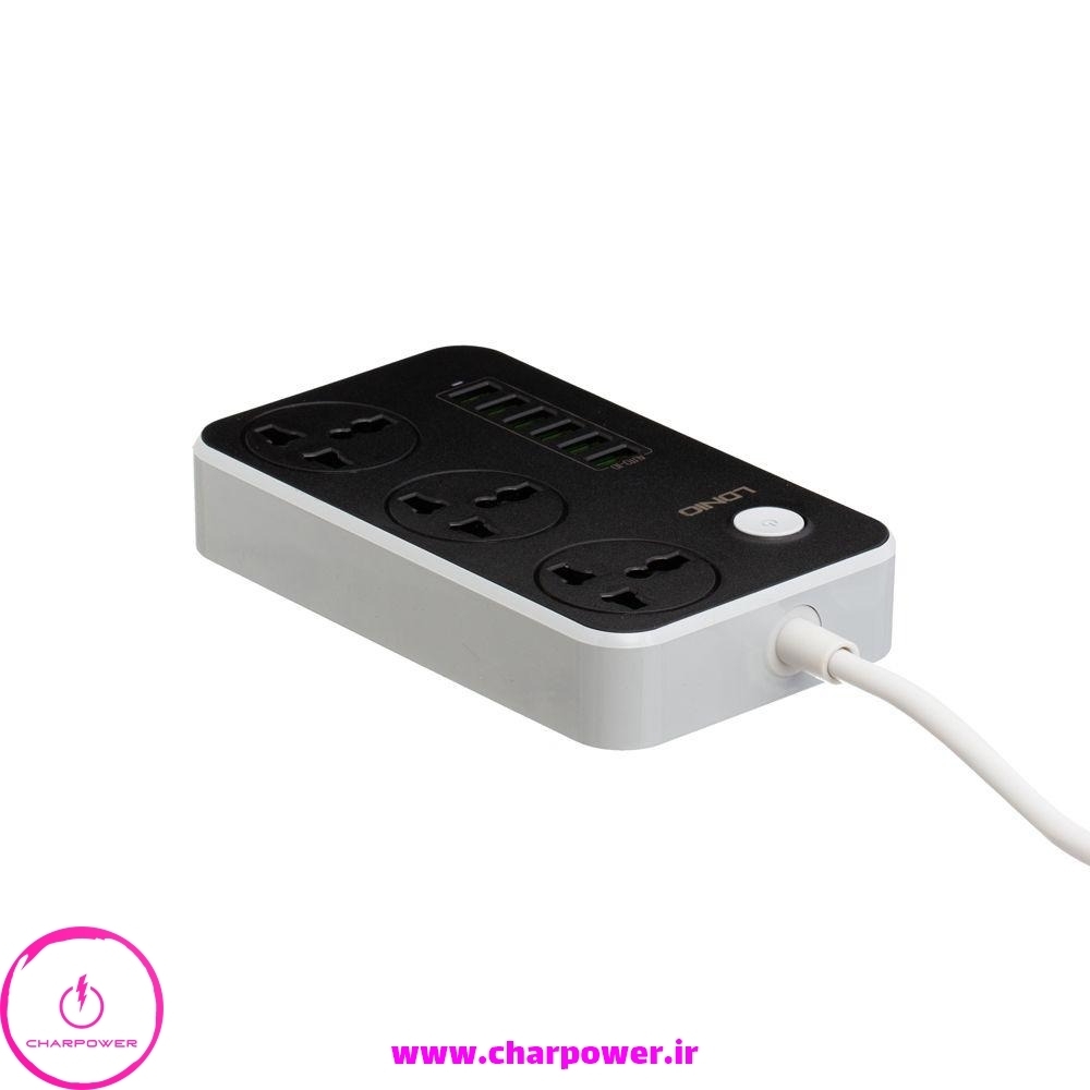  خرید چند راهی و شارژر USB الدینیو LDNIO مدل SC3604 توان 2500 وات 