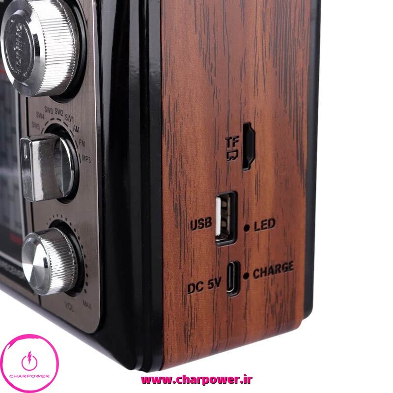  اسپیکر بلوتوثی و رادیو خورشیدی کی برود KBroad مدل KTF-2208 چارپاور 