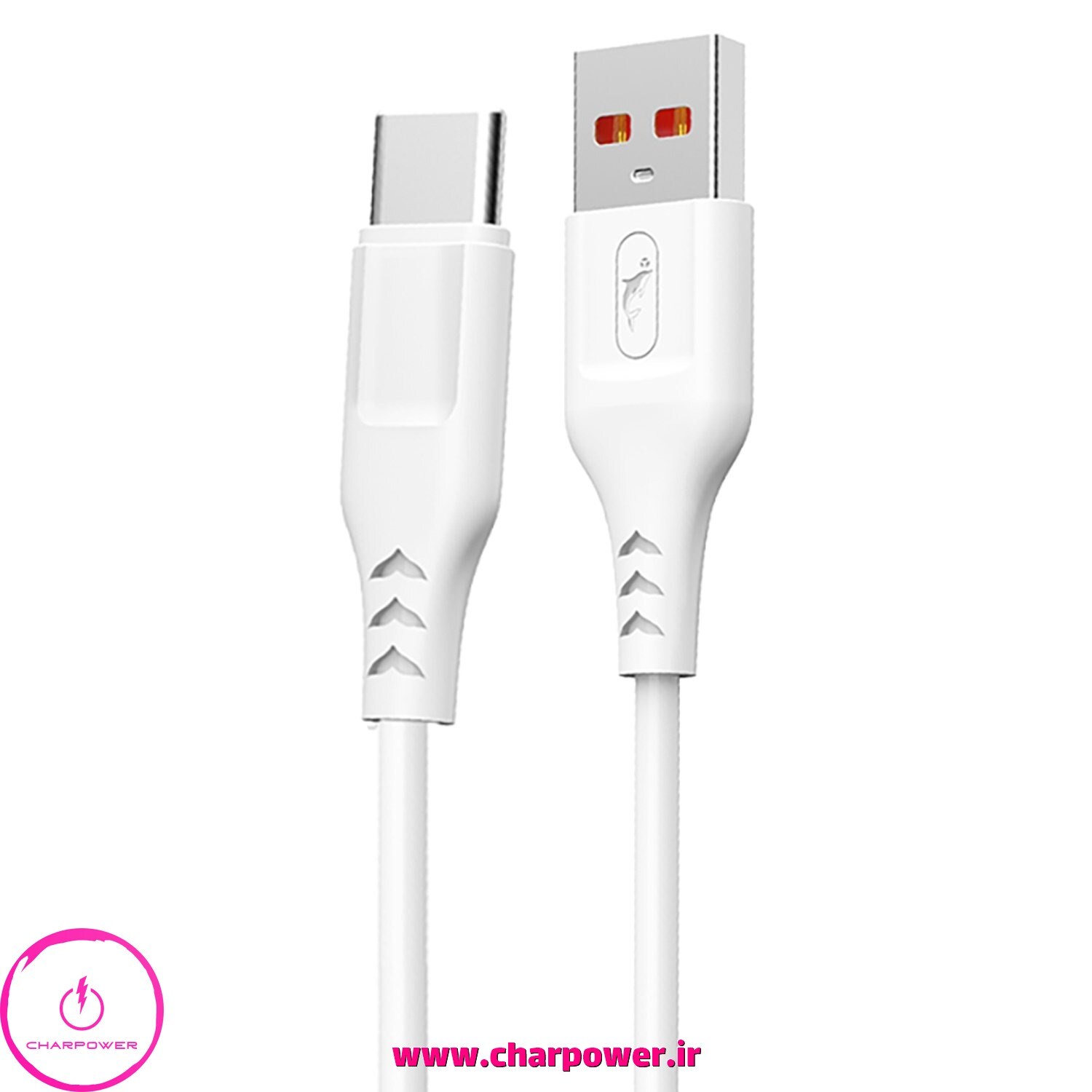  فروش کابل شارژ USB به Type-C طول 100 سانتی متر اسکای دلفین Sky Dolphin مدل S61t جریان 2.4 آمپر 
