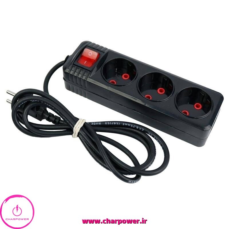  فروش چندراهی برق 3 خانه پیکو الکتریک با کابل 1.7 متری 