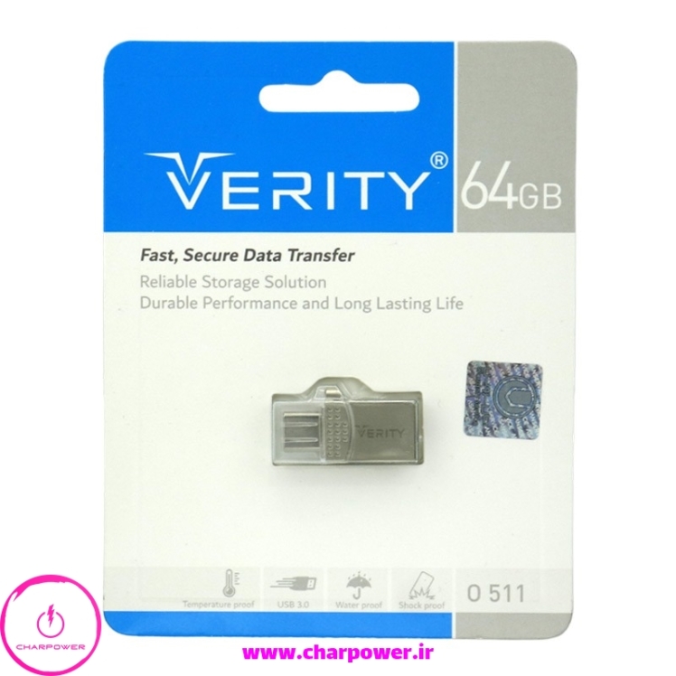 فلش مموری و otg وریتی Verity ظرفیت 64 گیگابایت