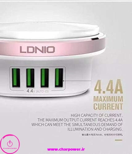 ​​هاب شارژر 4 پورت و چراغ خواب الدینیو