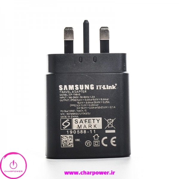  فروش شارژر دیواری سامسونگ Samsung مدل EP-TA845XBEGCN توان 45 وات اورجینال 