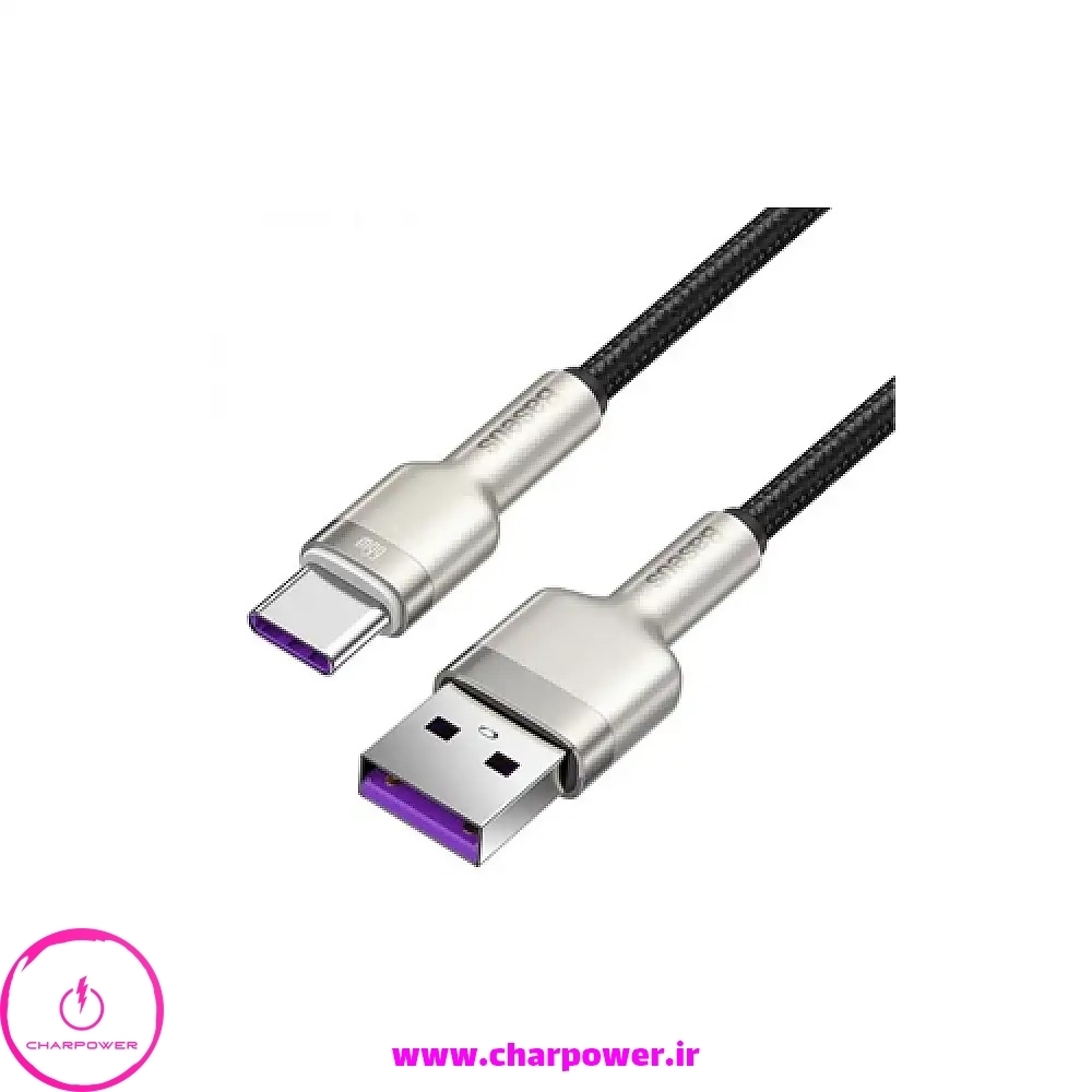  کابل شارژ USB به Type-C طول 1 متر باسئوس Baseus مدل CAKF000101 توان 66 وات 