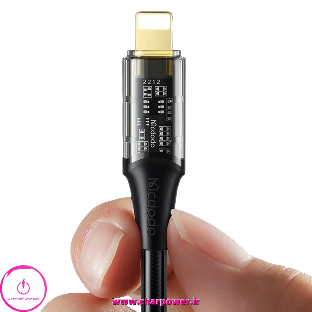  قیمت کابل شارژ USB-A به Lightning طول 120 سانتی متر مک دودو Mcdodo مدل CA-2080 جریان 3 آمپر 