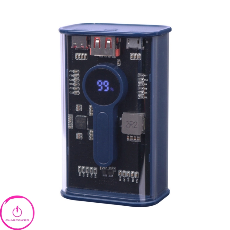 پاوربانک شیشه ای کی زا Caza مدل N08S ظرفیت 10000 توان 66 وات