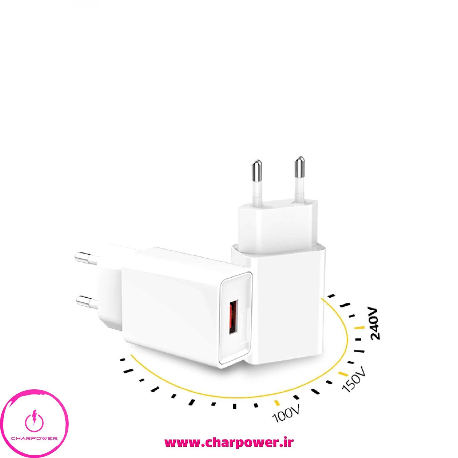  شارژر دیواری دنمن Denmen مدل DC01 خروجی 2.4 آمپر چارپاور 