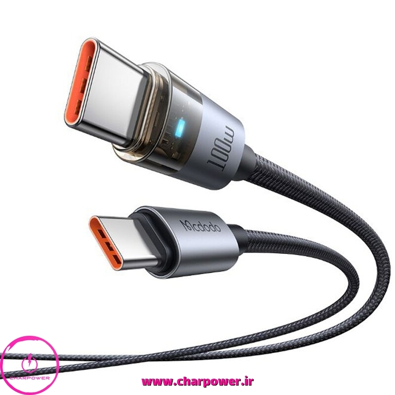  فروش کابل شارژ Type-C به Type-C طول 1.2 متر مک دودو Mcdodo مدل CA-558 توان 100 وات 