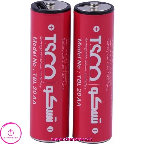  خرید باتری قلمی قابل شارژ تسکو TSCO مدل TBL 20 AA 830mAh 