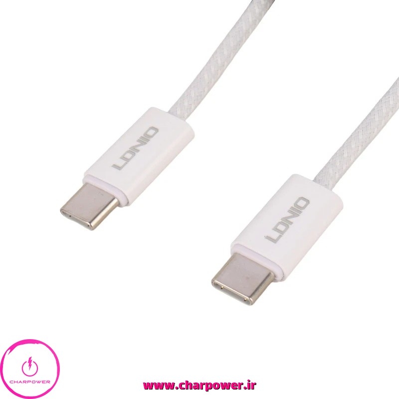  خرید کابل شارژ Type-C به Type-C طول 200 سانتی متر الدینیو LDNIO مدل LC902c 