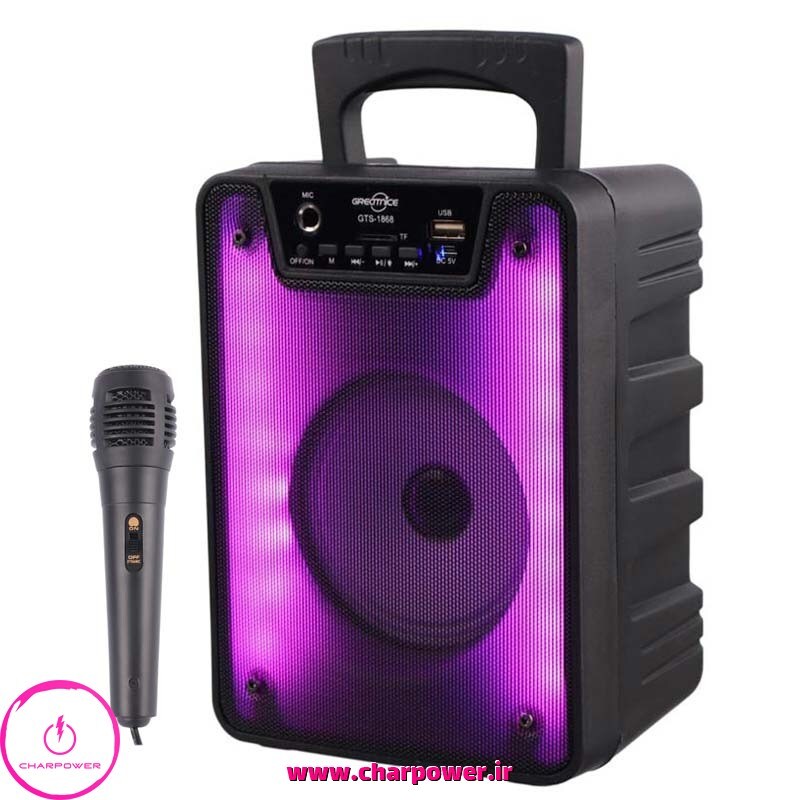  اسپیکر بلوتوثی گریت نایس Greatnice مدل GTS-1868 + میکروفون 