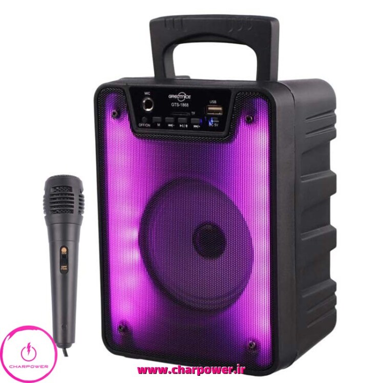 اسپیکر بلوتوثی گریت نایس Greatnice مدل GTS-1868 + میکروفون