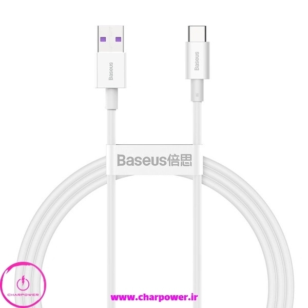  کابل شارژ USB-A به Type-C طول 100 سانتی متر باسئوس Baseus مدل CATYS-02 توان 66 وات 