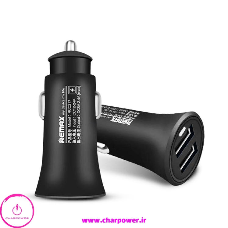 شارژر فندکی فست شارژ ریمکس Remax مدل RCC217 جریان 2.4 آمپر
