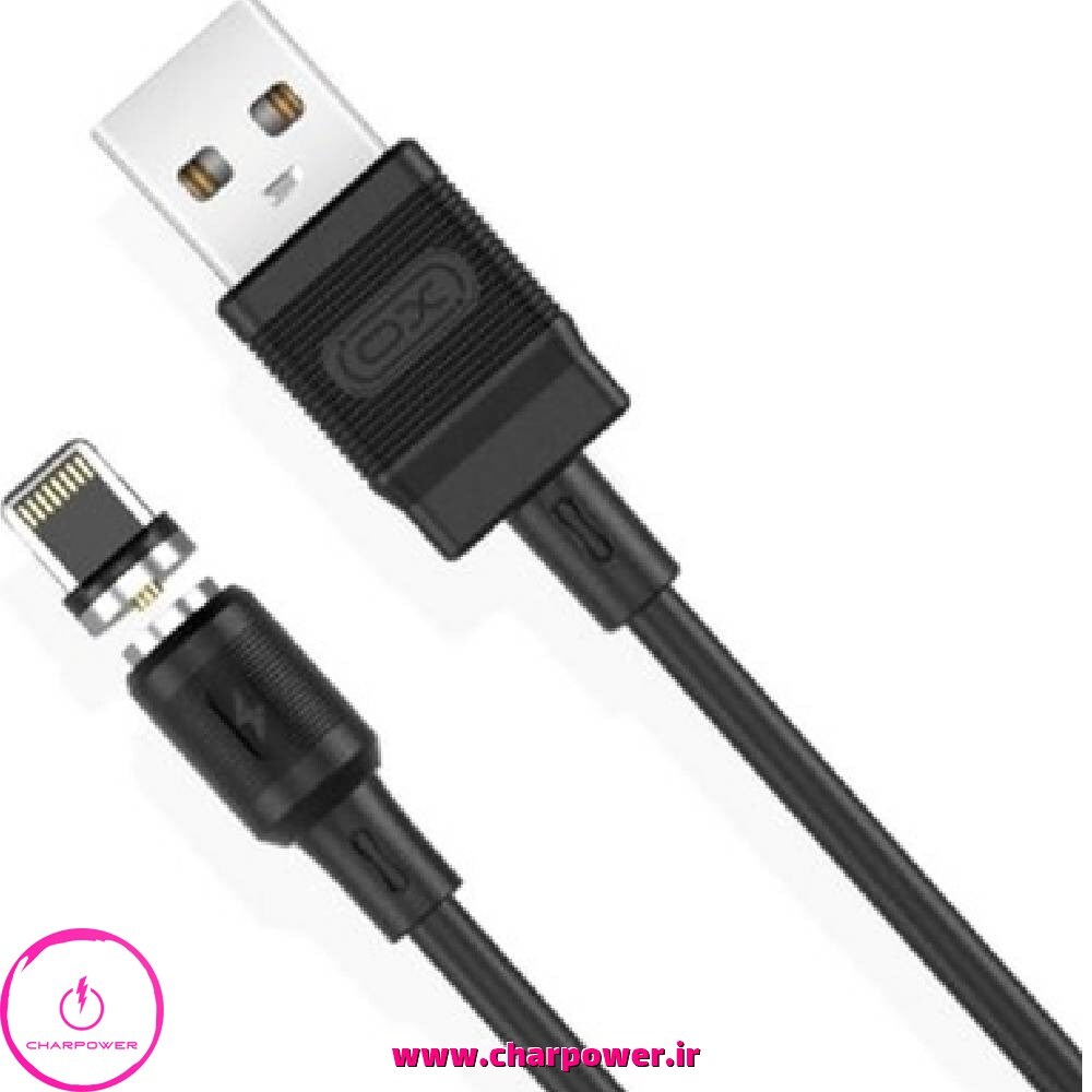  خرید کابل شارژ مگنتی USB به Micro USB ایکس او XO طول 100 سانتی متر مدل NB187 جریان 2.1 آمپر 