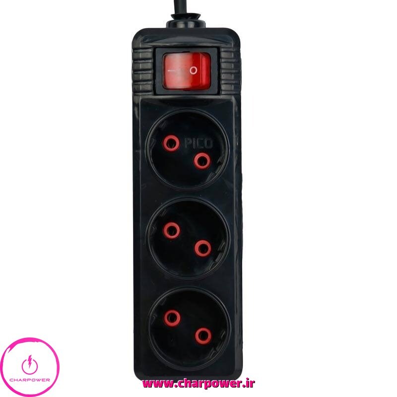  خرید چندراهی برق 3 خانه پیکو الکتریک با کابل 1.7 متری 