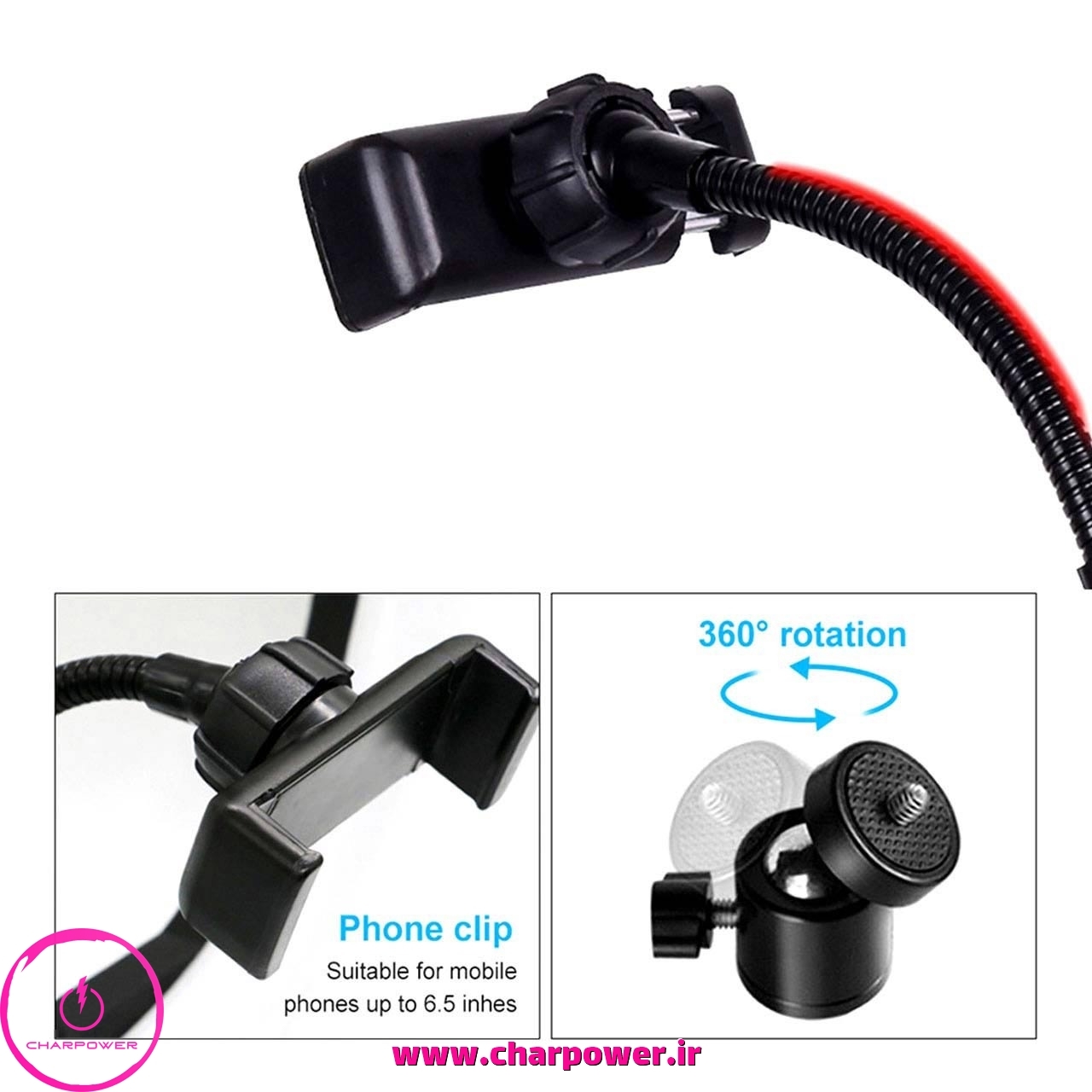  خرید رینگ لایت 14 اینچ RGB مدل MJ36 توان 25 وات 