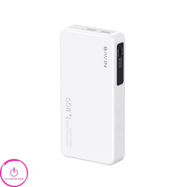 پاوربانک لپ تاپ و موبایل باوین Bavin مدل Y-PC036 ظرفیت 20000 توان ۶۵ وات