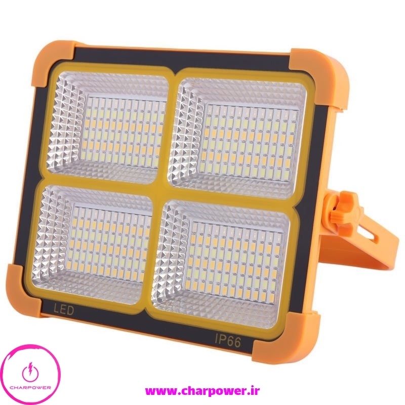  قیمت پاوربانک خورشیدی و پروژکتور سیار شارژی Solar LED Light ظرفیت 12000 میلی آمپر 