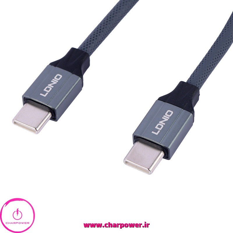  فروش کابل شارژ Type-C به Type-C طول 100 سانتی متر الدینیو LDNIO مدل LC441c 