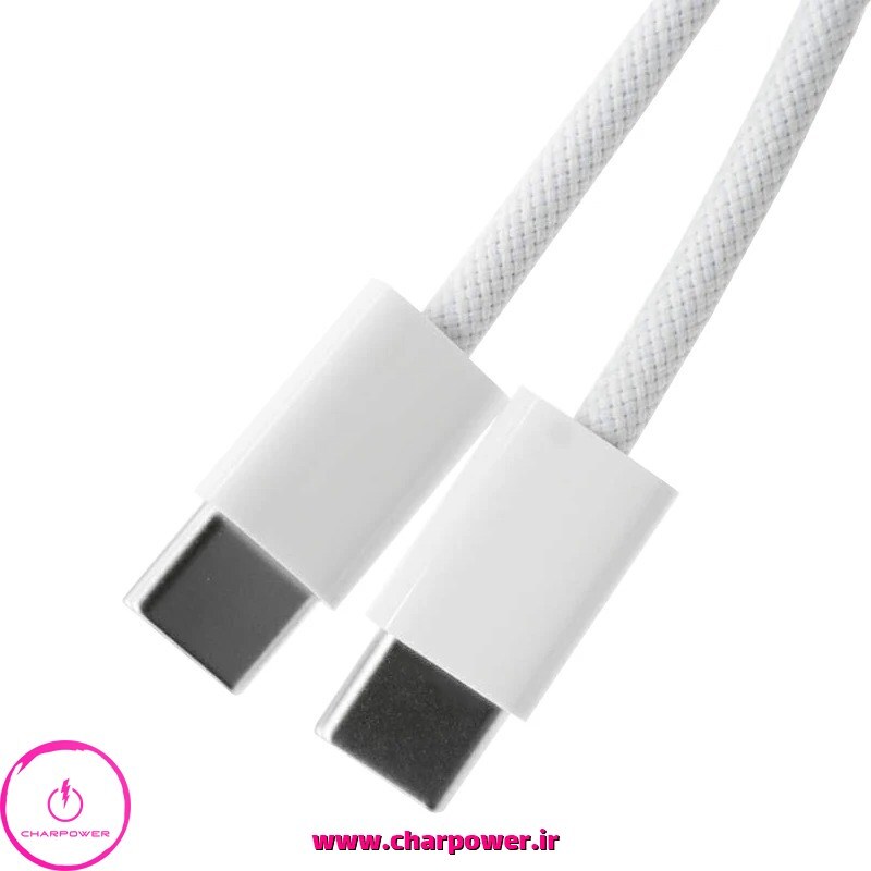 کابل شارژ Type-C به Type-C طول 1 متر اپل Apple مدل A2795 چارپاور 
