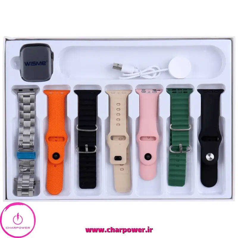 قیمت ساعت هوشمند ویسمی Wisme مدل X10 WS-X11 + هفت بند اضافه
