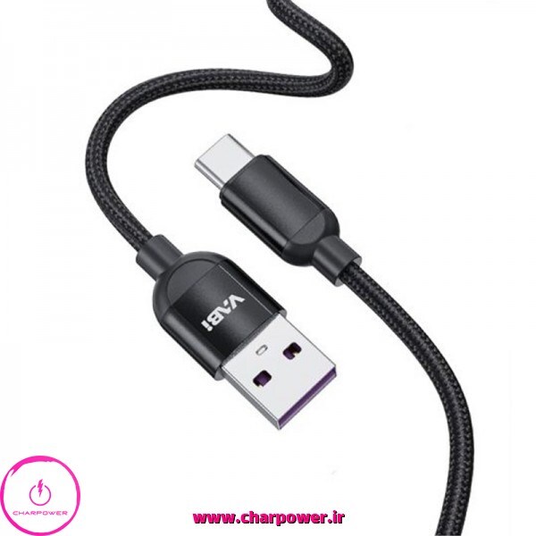  خرید کابل شارژ USB-A به Type-C طول 100 سانتی متر وابی Vabi مدل CA79 جریان 3 آمپر 