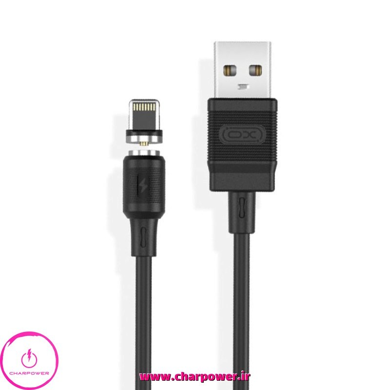  فروش کابل شارژ مگنتی USB به Lightning ایکس او XO طول 100 سانتی متر مدل NB187 جریان 2.1 آمپر 